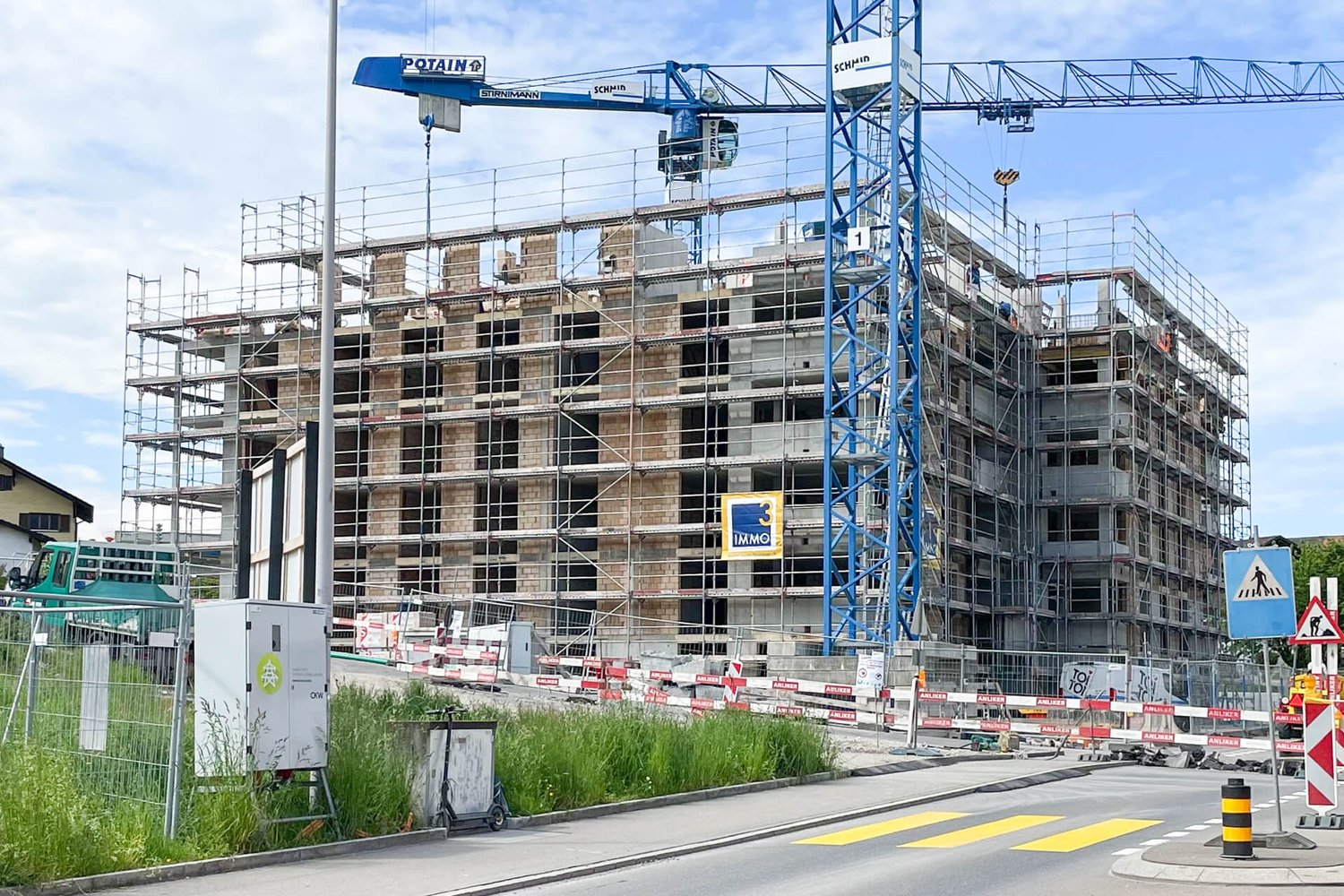 Rohbau des Mehrgenerationenhaus in Buchrain