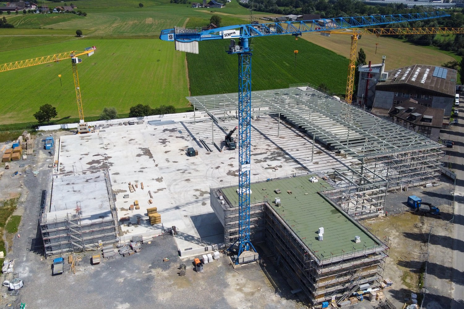 Rohbau der HGC in Inwil
