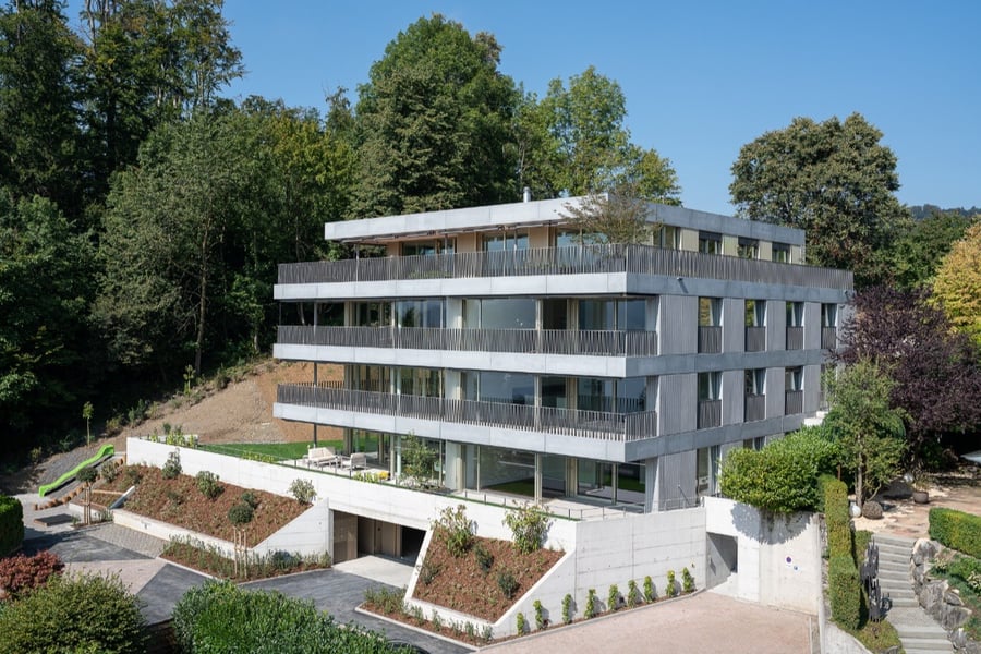 Aussenansicht Mehrfamilienhaus Oberseeburgrain in Luzern