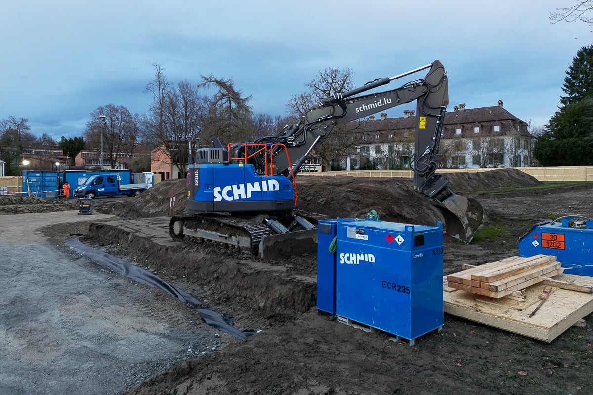 Bagger im Einsatz