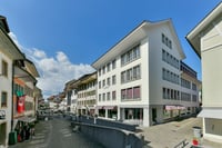 Ansichte des sanierten MFH vordere Hauptgasse in Zofingen
