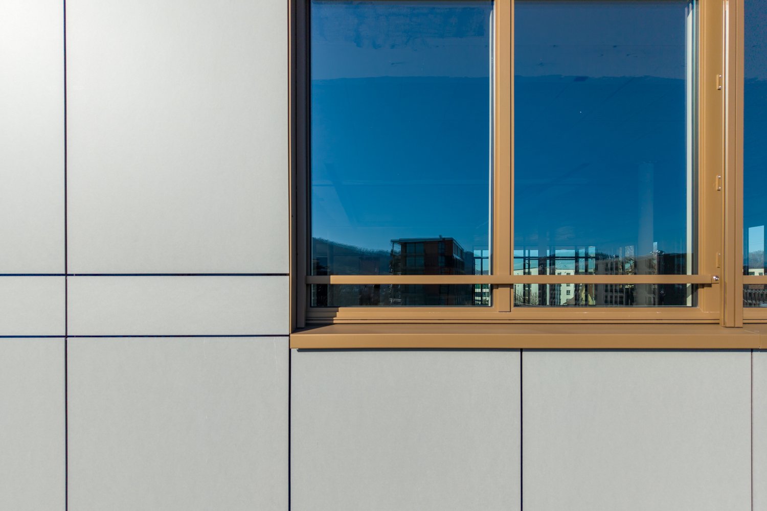 Detail Fassade mit Fensterabschluss