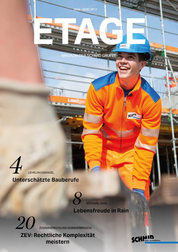 Titelbild des Magazin ETAGE der Schmid Gruppe