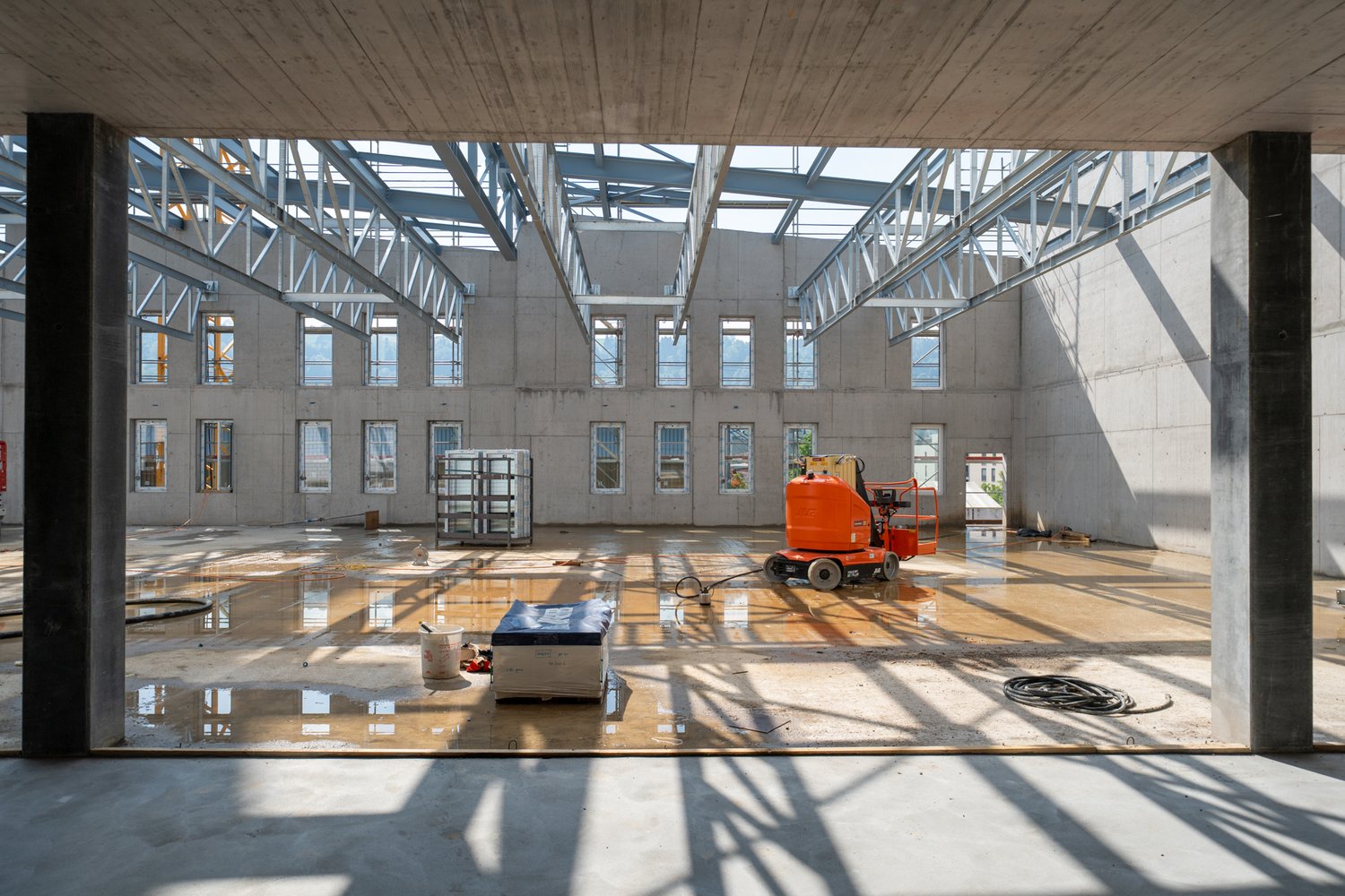 Blick in den Rohbau
