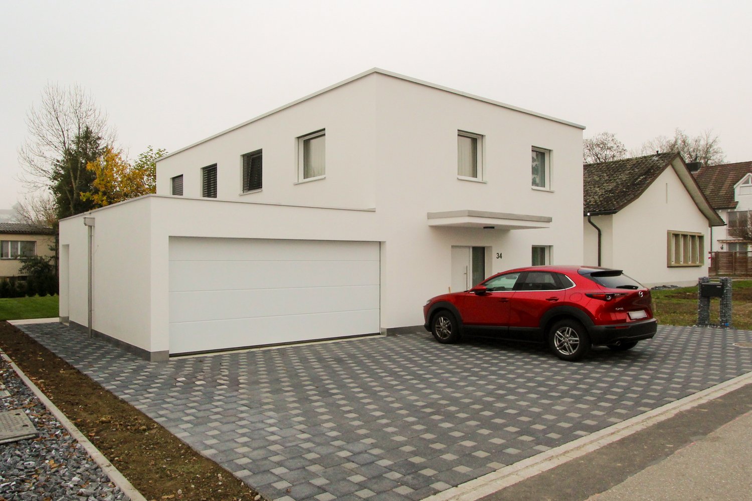 Neubau EFH mit Garagenanbau