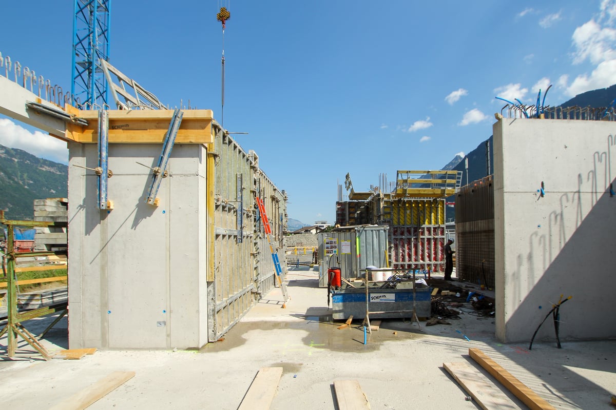 Baumeisterarbeiten beim Neubau MFH Reussacherstrasse in Altdorf