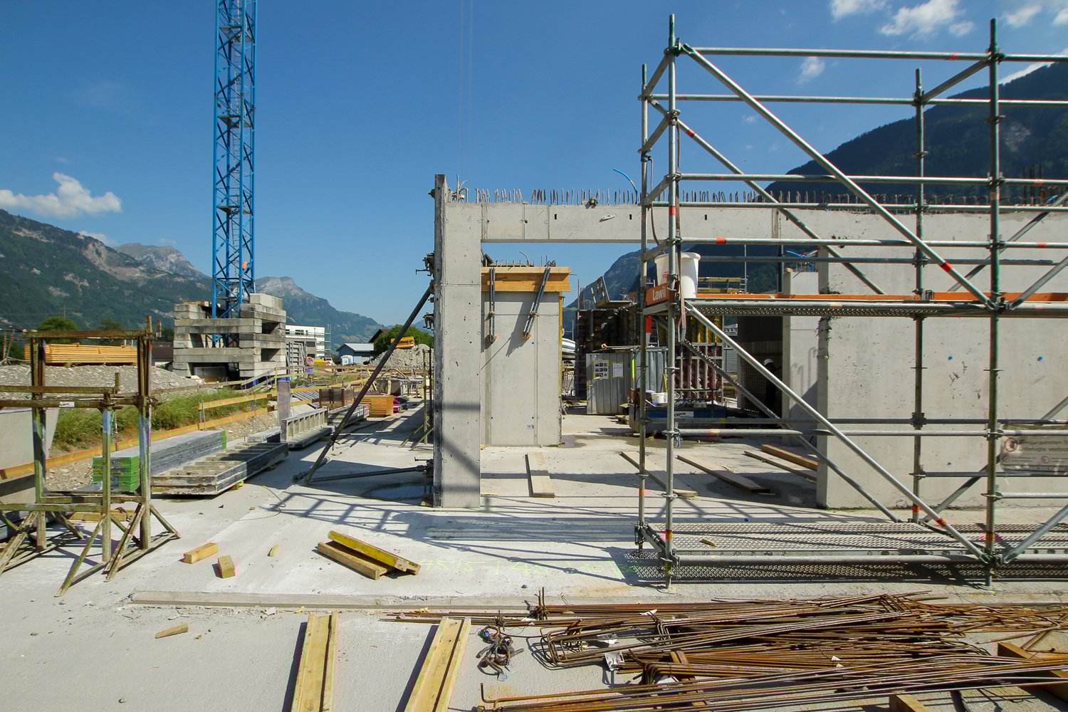 Baumeisterarbeiten beim Neubau MFH Reussacherstrasse in Altdorf