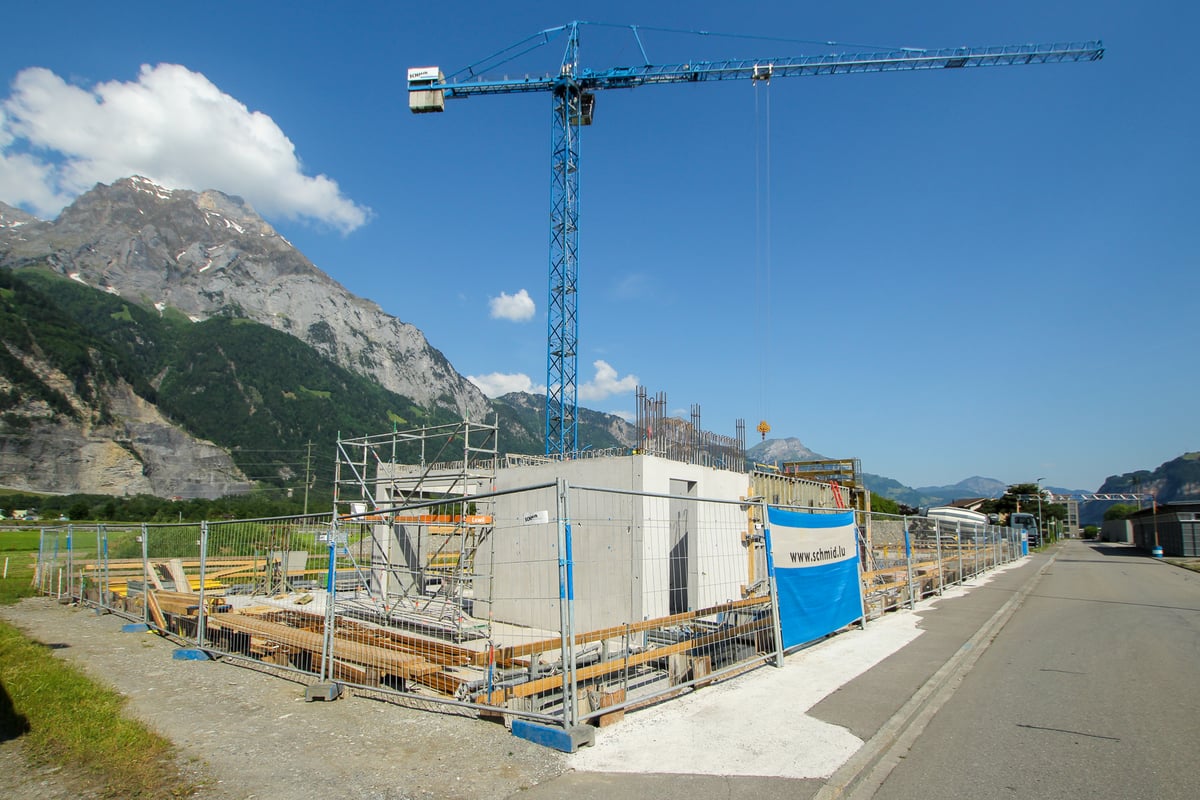 Baumeisterarbeiten beim Neubau MFH Reussacherstrasse in Altdorf
