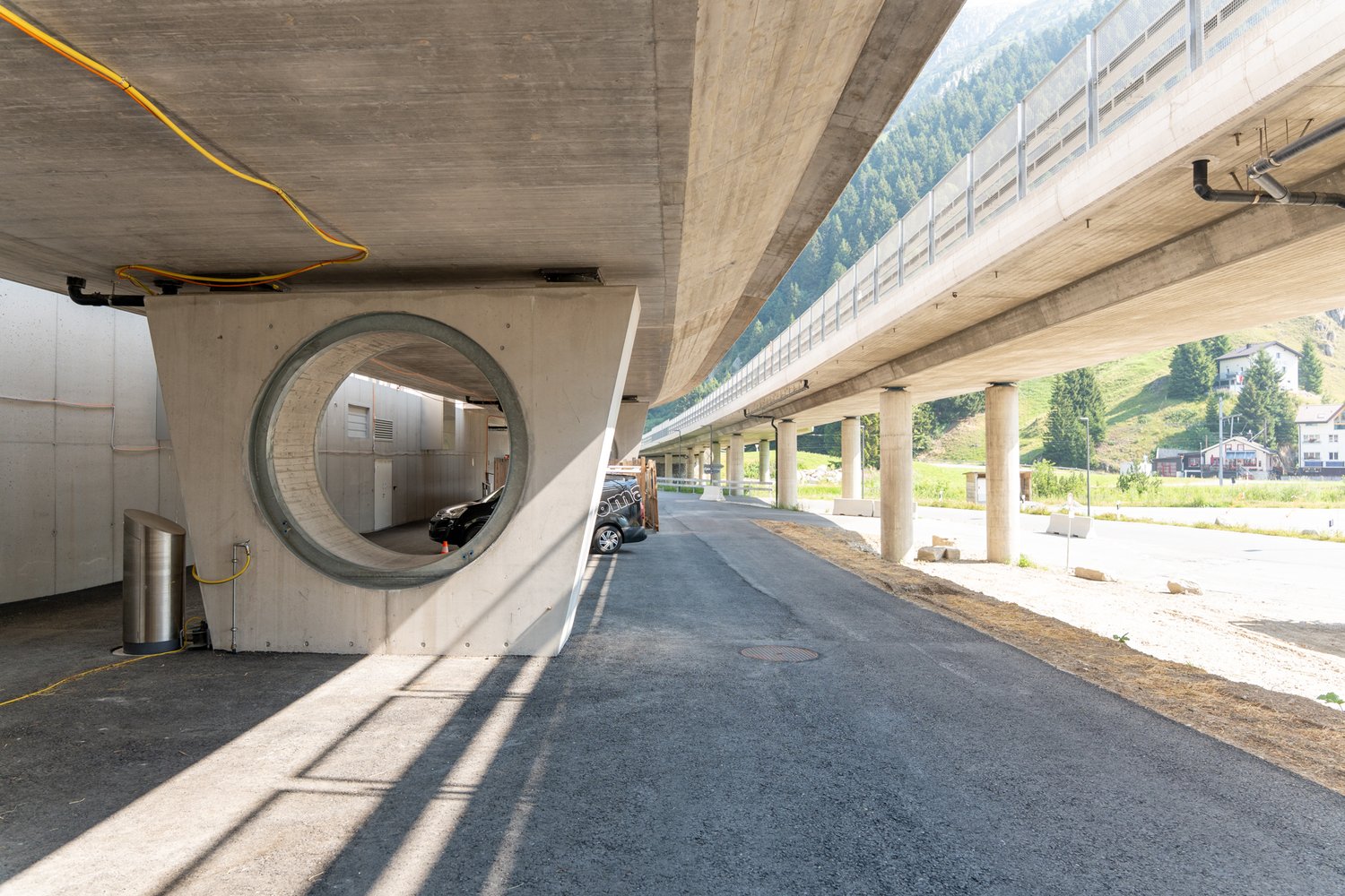 Stützen der Brücke