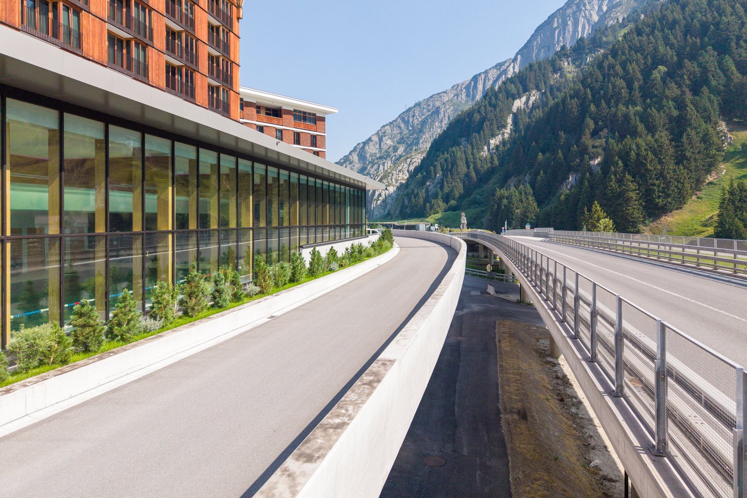 Brücke Fly Over von oben