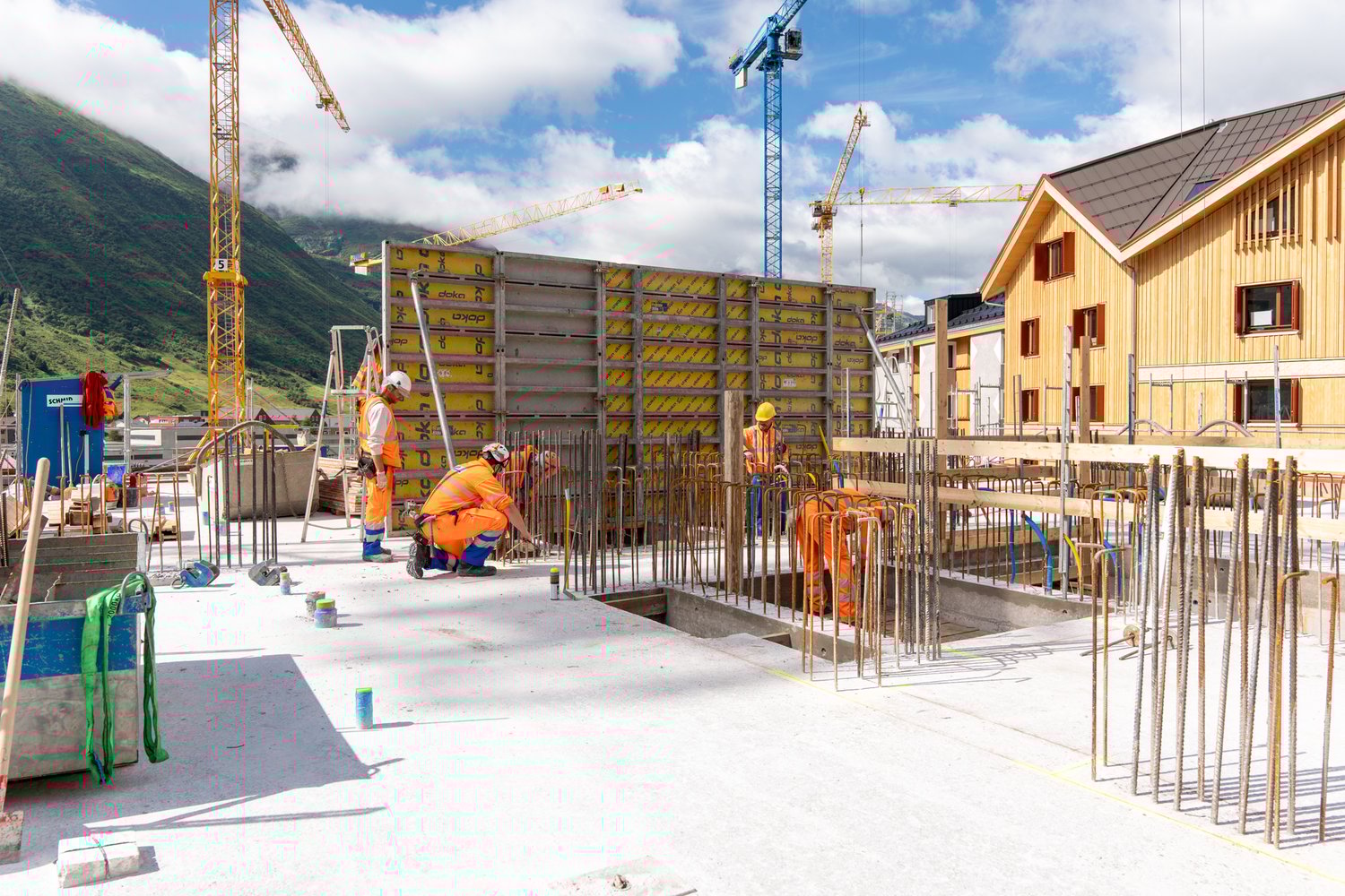 Rohbau Hotel H4C in Andermatt