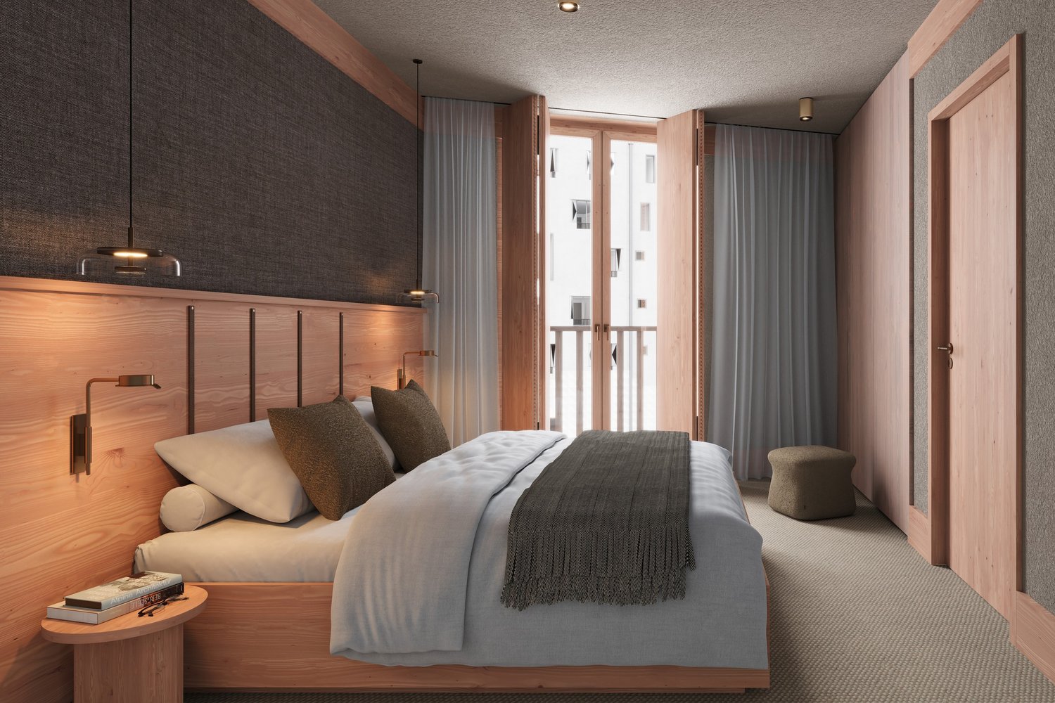 Schlafzimmer Haus Tova in Andermatt