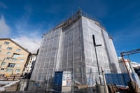 Gebäudehülle des Apartmenthauses Yara in Andermatt