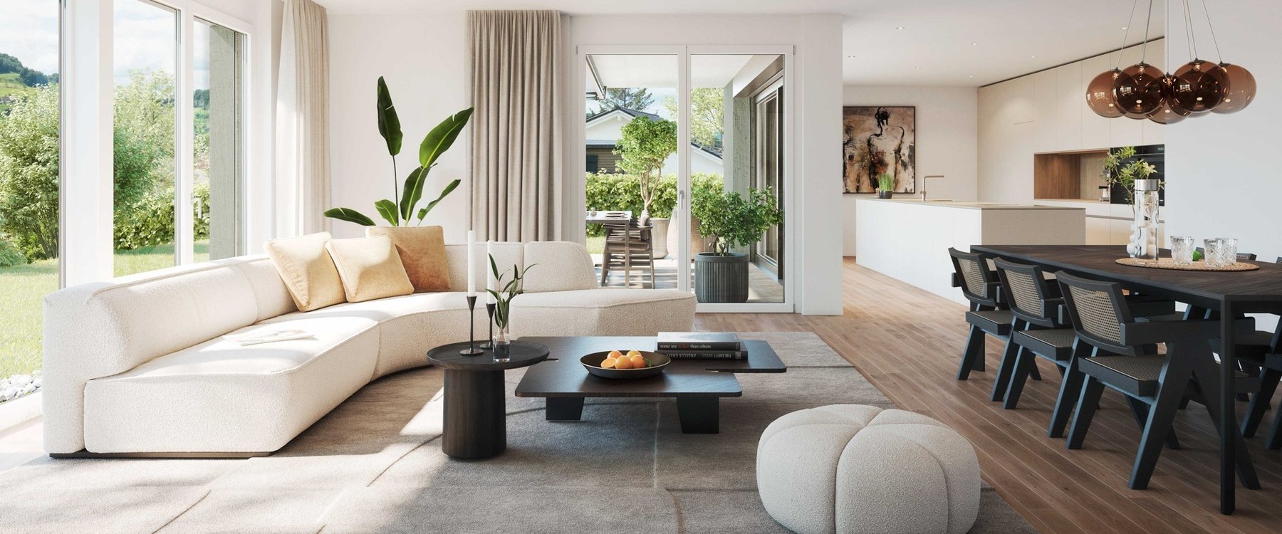 Wohnen Essen mit Küche