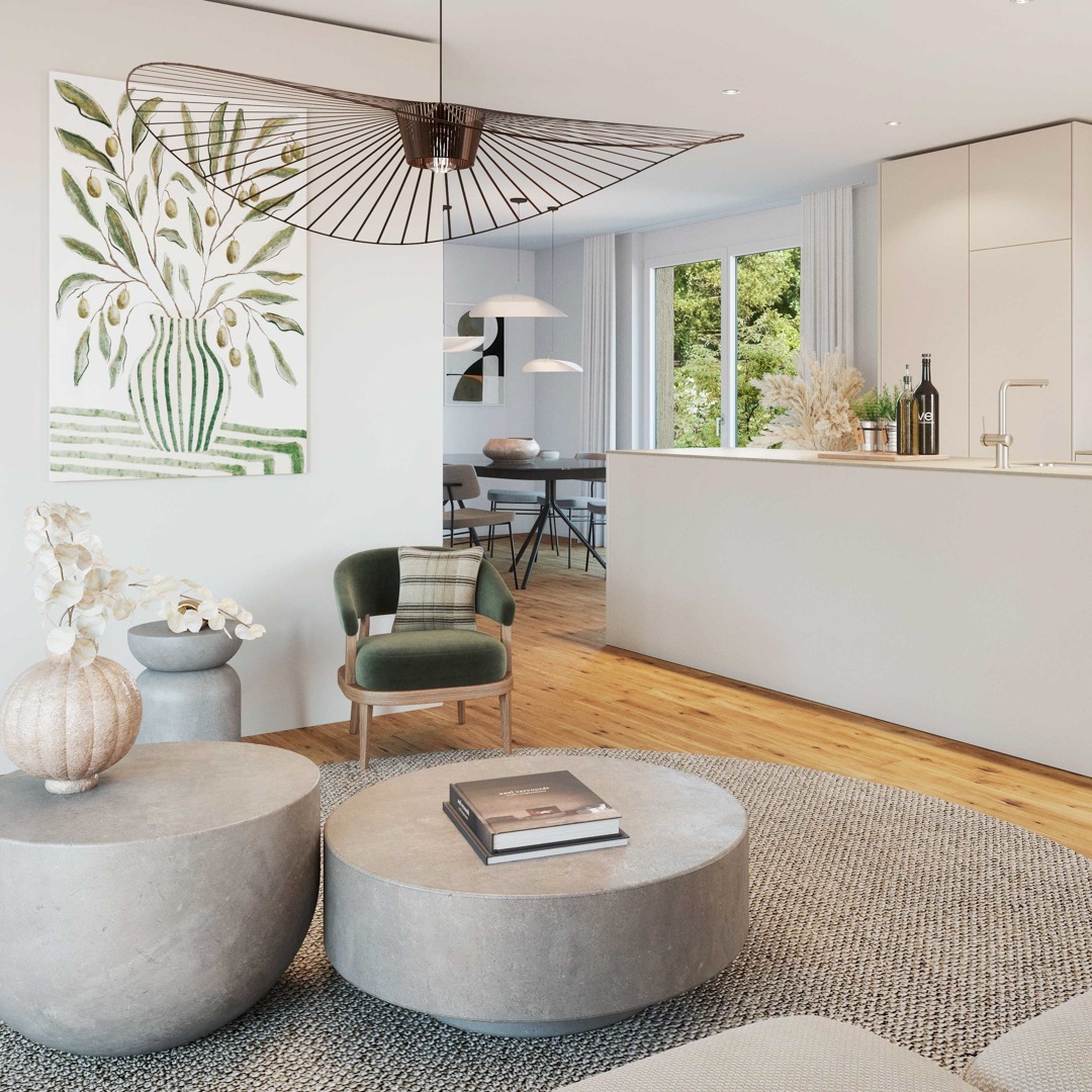 Wohnen Essen mit Küche