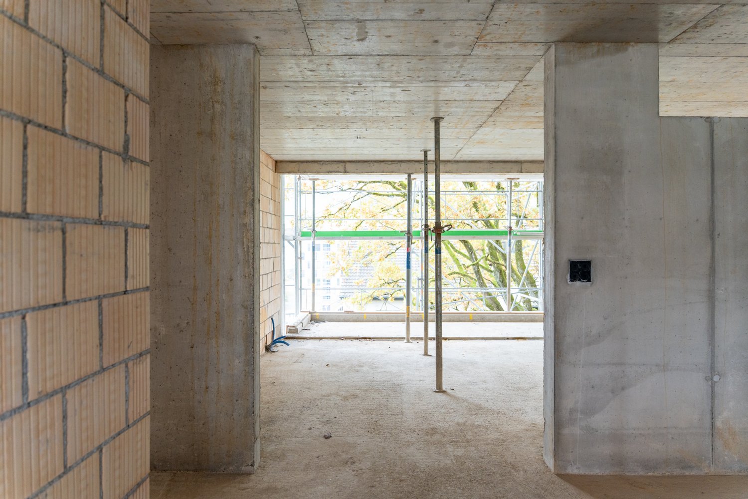 Innenraum beim Neubau Buchfeldstrasse in Buchrain