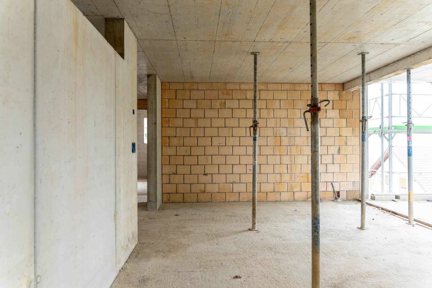 Innenraum beim Neubau Buchfeldstrasse in Buchrain