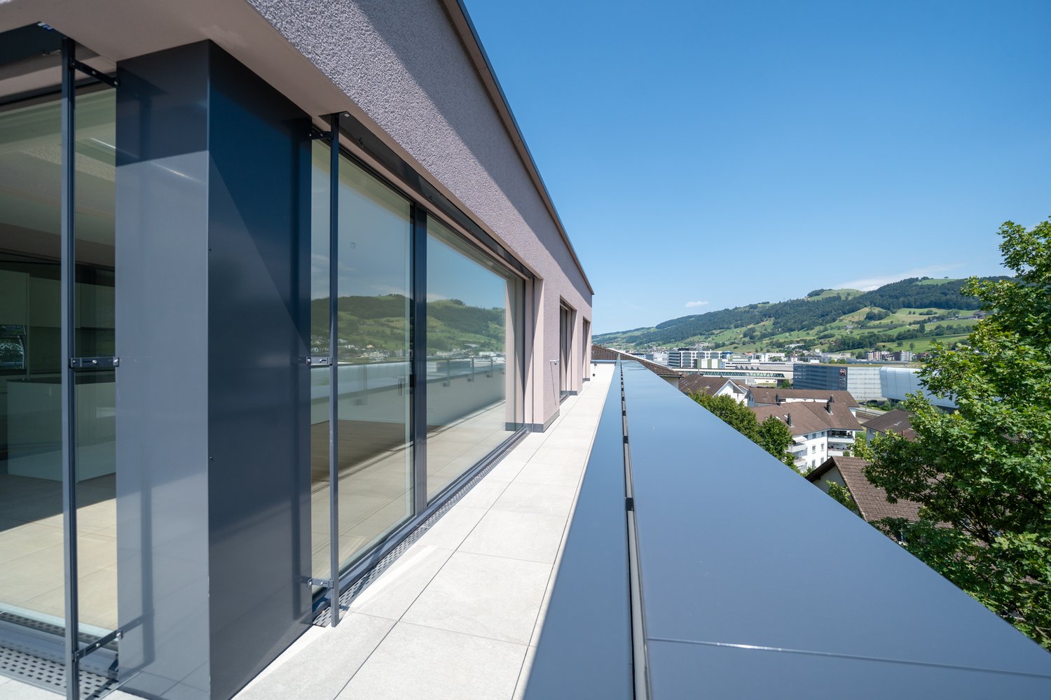 Terrasse der Attikawohnung