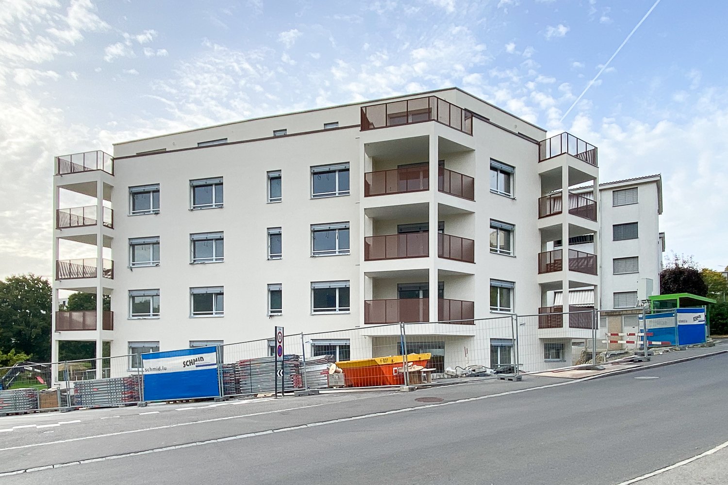Fassade vom MFH an der Kirchbreitestrasse in Buchrain