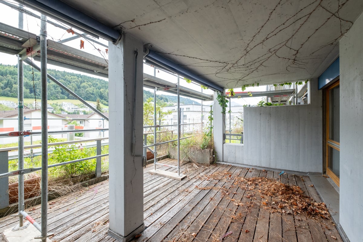 Sanierung Hofmatt in Ebikon - Bestehender Balkon