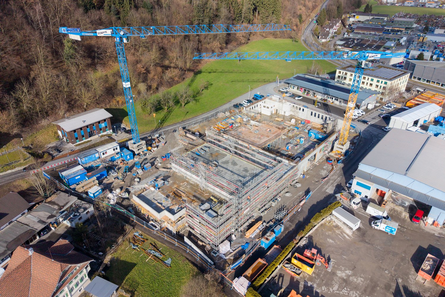 Drohnenaufnahmen Ronmatt in Ebikon - Januar 2026