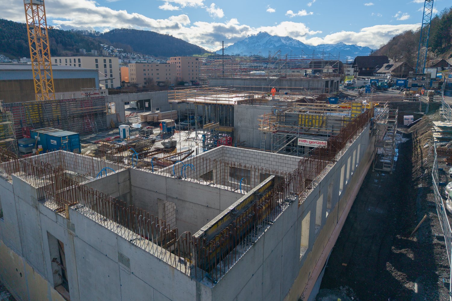 Drohnenaufnahmen Ronmatt in Ebikon - Januar 2026