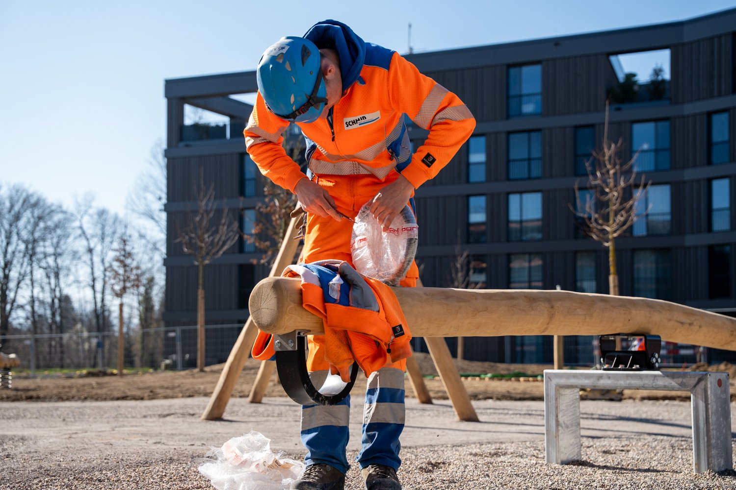 Gartenbauarbeiten bei der Umgebung Grünmatt