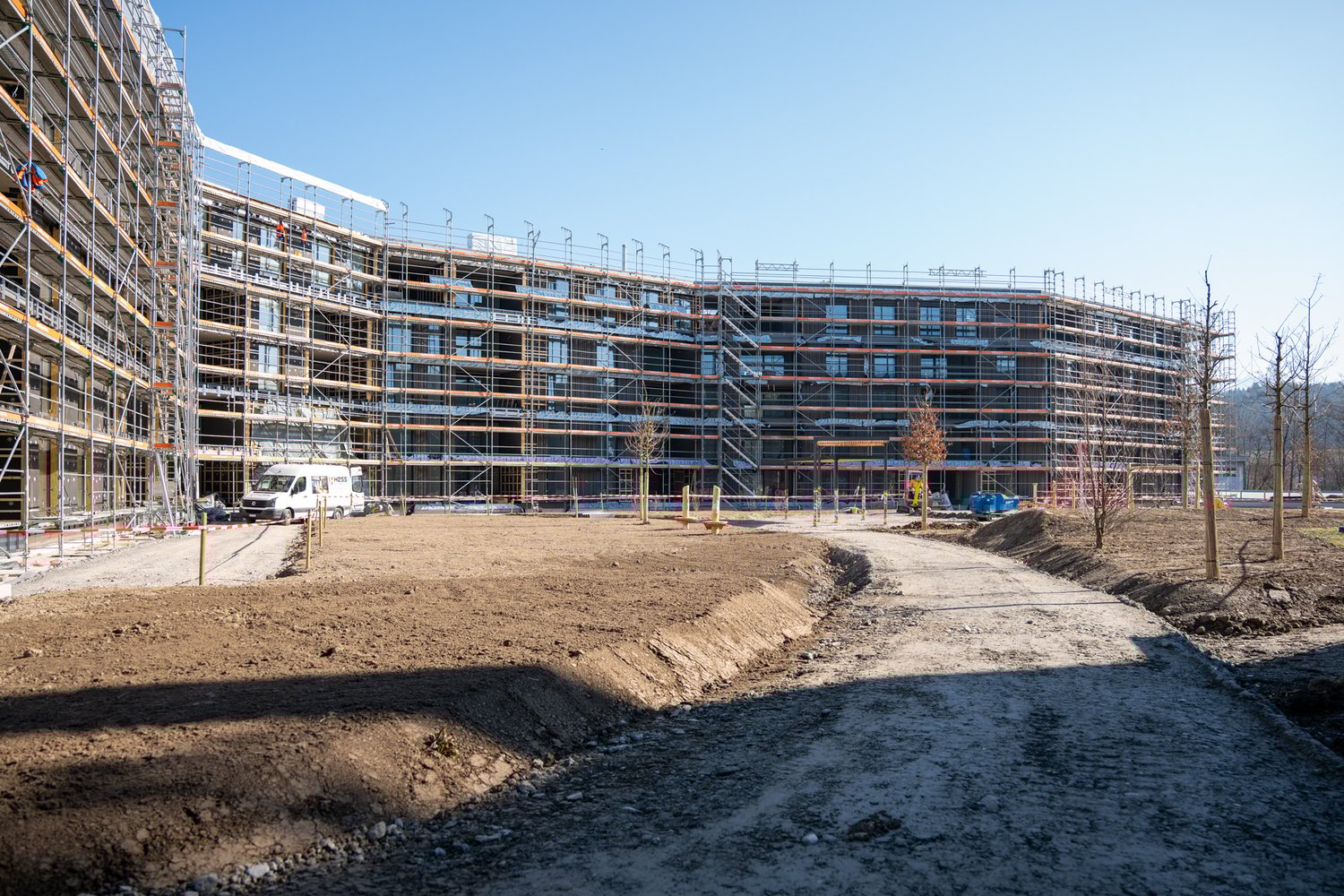 Gartenbauarbeiten bei der Umgebung Grünmatt