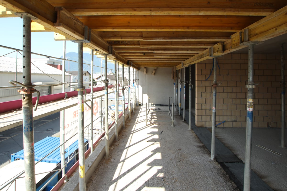 Rohbau des MFH Voderboden 1 in Ennetbürgen