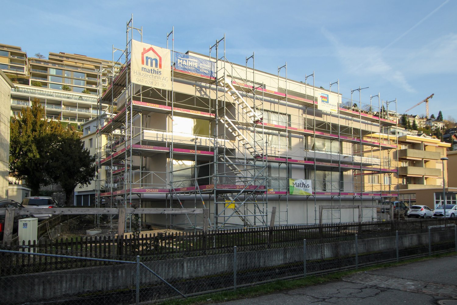 Rohbau des MFH in Ennetbürgen