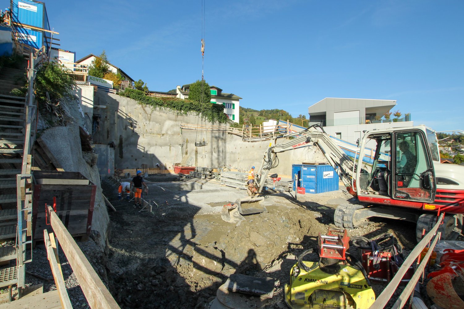 Baumeisterarbeiten beim Neubau MFH Riedmattstrasse in Hergiswil