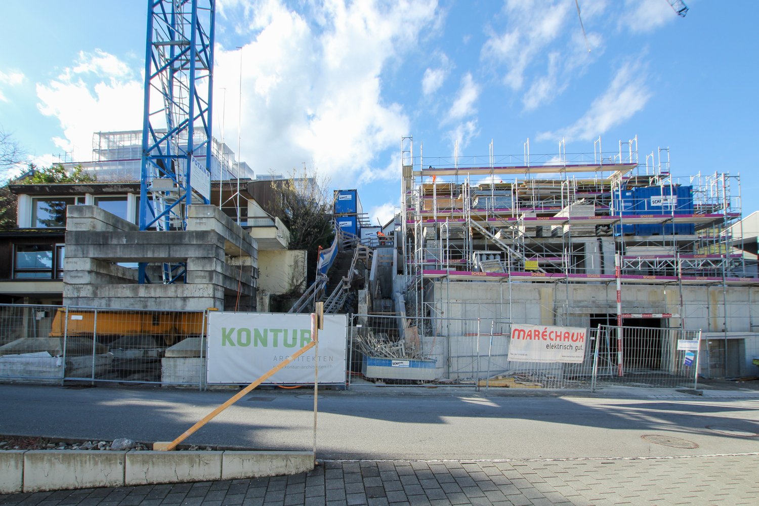 Rohbau vom MFH in der Riedmattstrasse 2 in Hergiswil