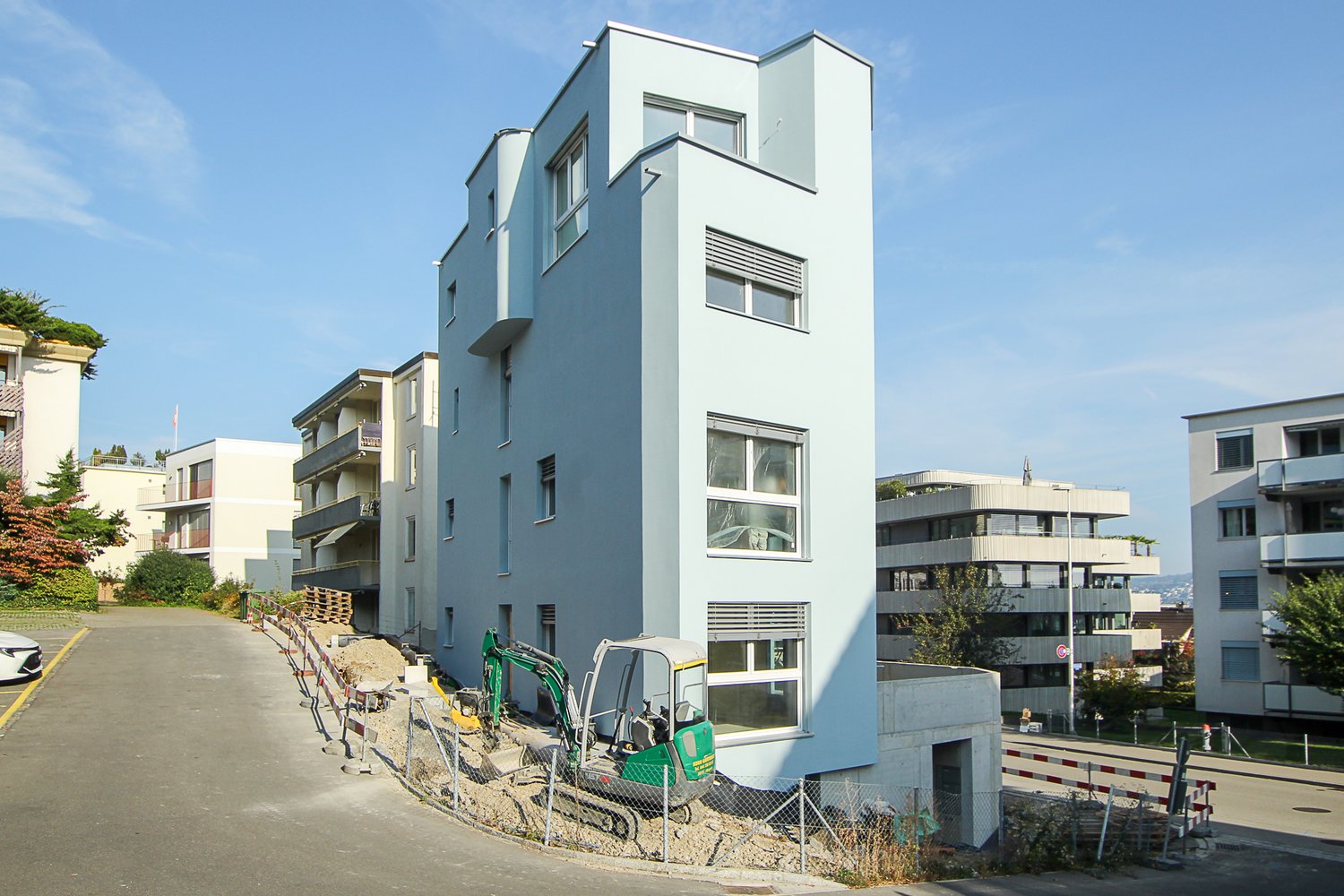 Fassade des 3-Familienhauses in Horgen