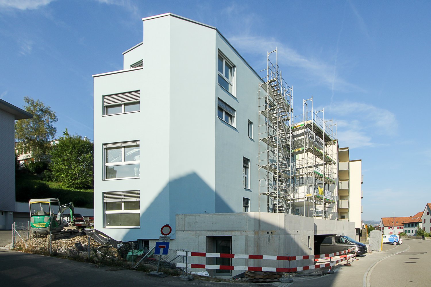 Fassade des 3-Familienhauses in Horgen