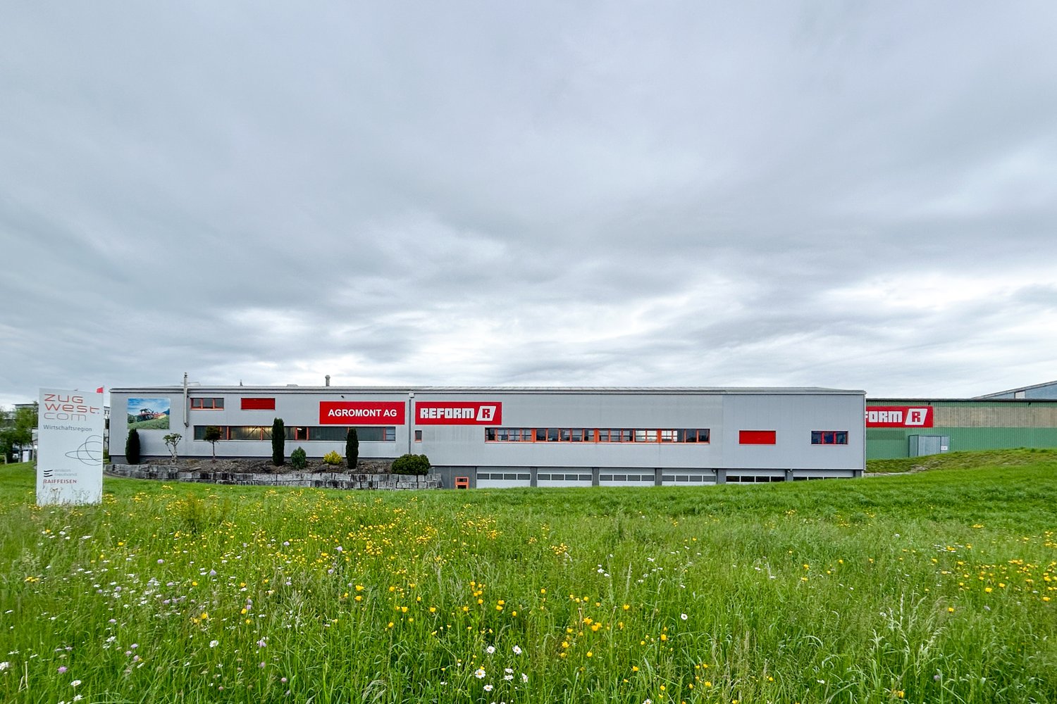 Neubau der Halle von Agromont in Hünenberg