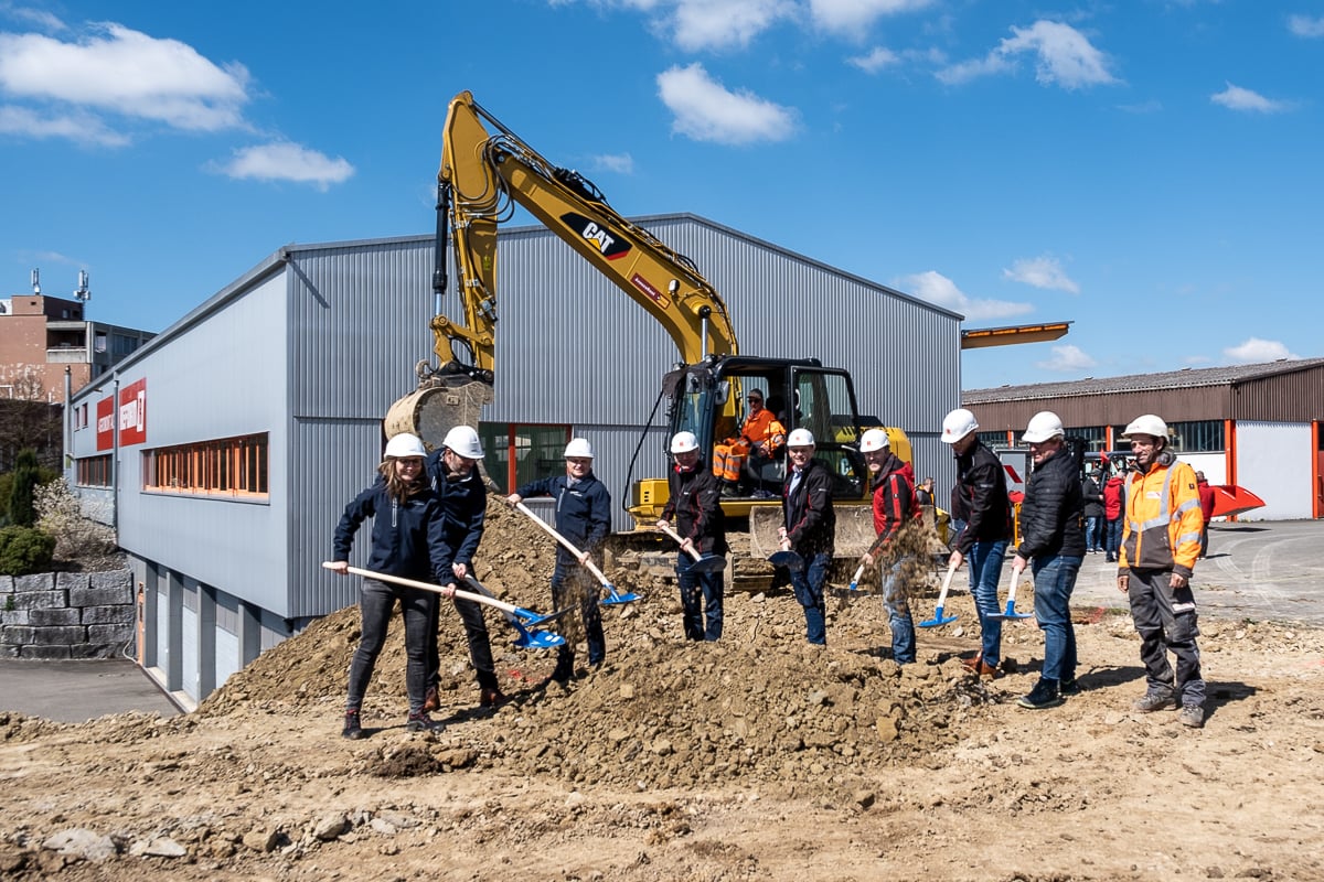 Spatenstich zum Neubau des Erweiterungsbaues der Firma Agromont AG