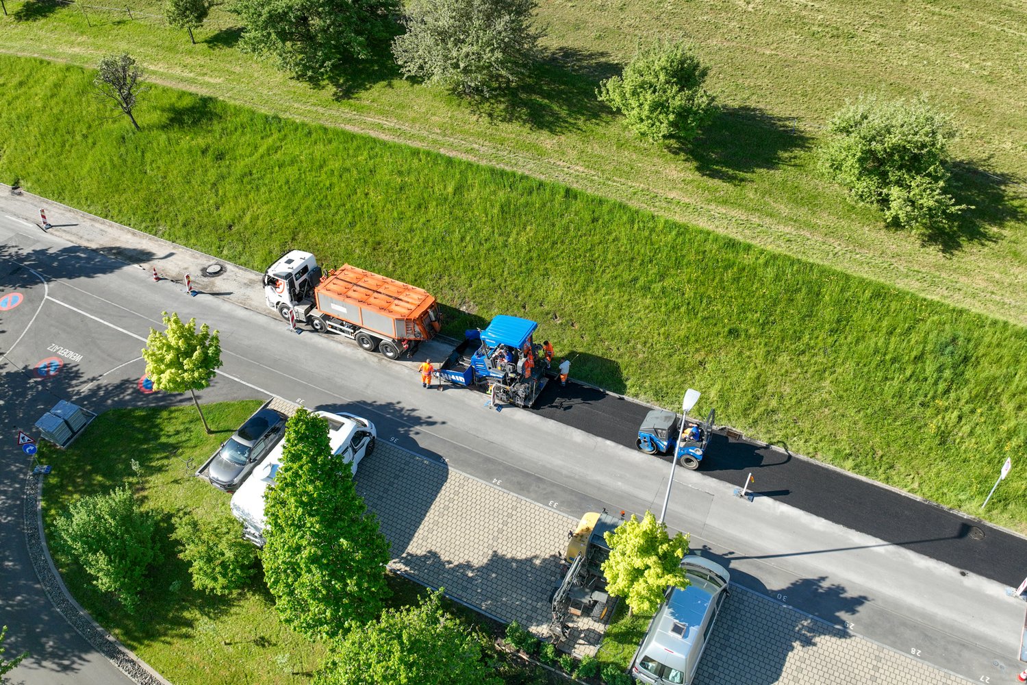 Luftaufnahmen der Staldenstrasse in Immensee