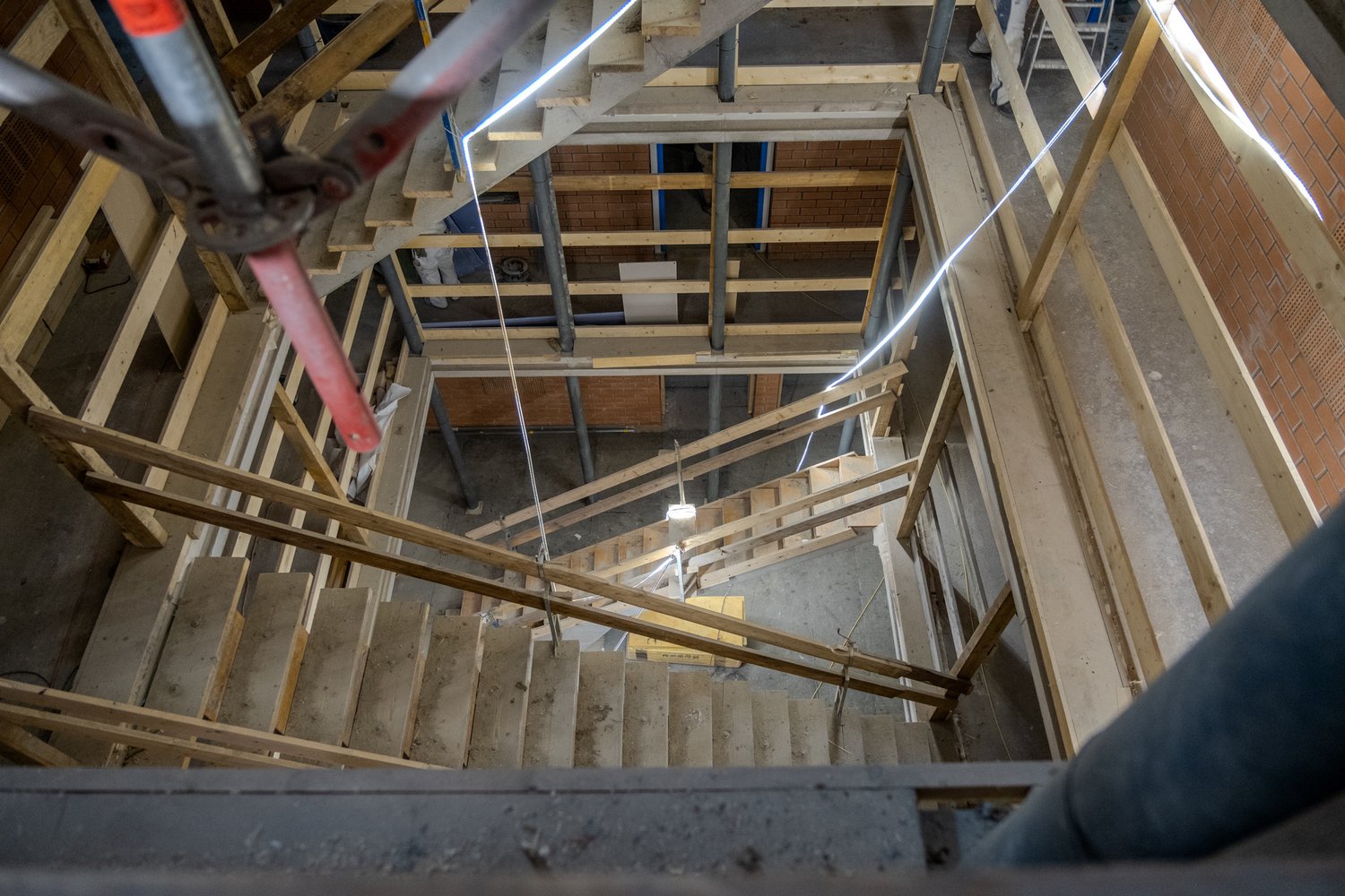 Sanierung der Alten Ziegelei in Kriens - Blick ins Treppenhaus