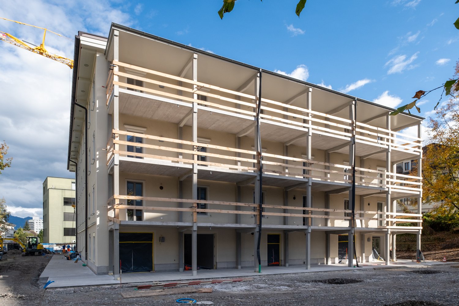 Fassade der sanierten Alte Ziegelei in Kriens