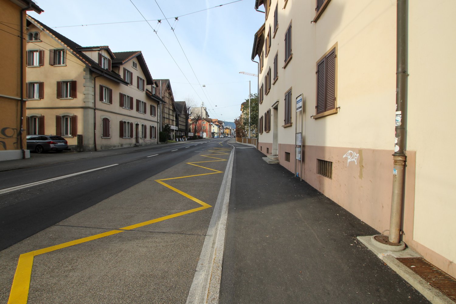 Bushaltestelle in Kriens nach der Sanierung