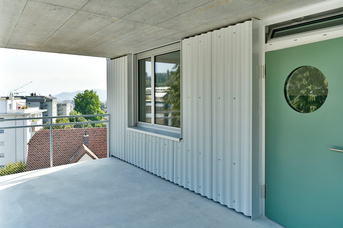 Blick auf die Wohnungstür