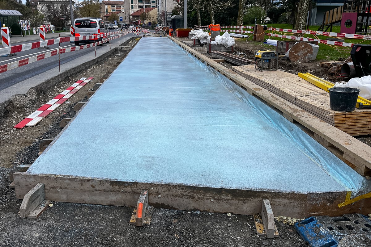 Kriens Schachenweidstrasse K4 Strassenbauarbeiten