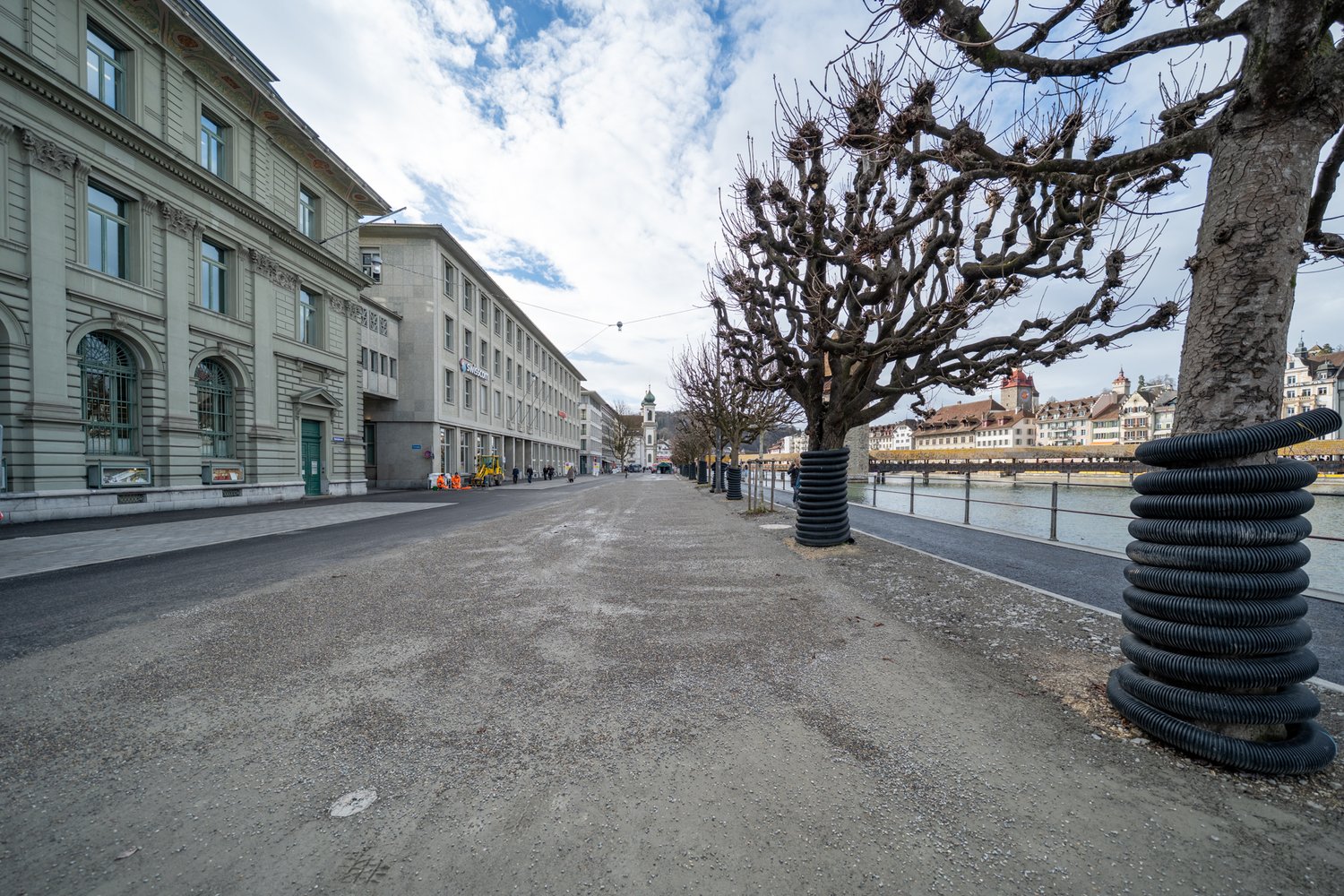 Sanierte Bahnhofstrasse in Luzern