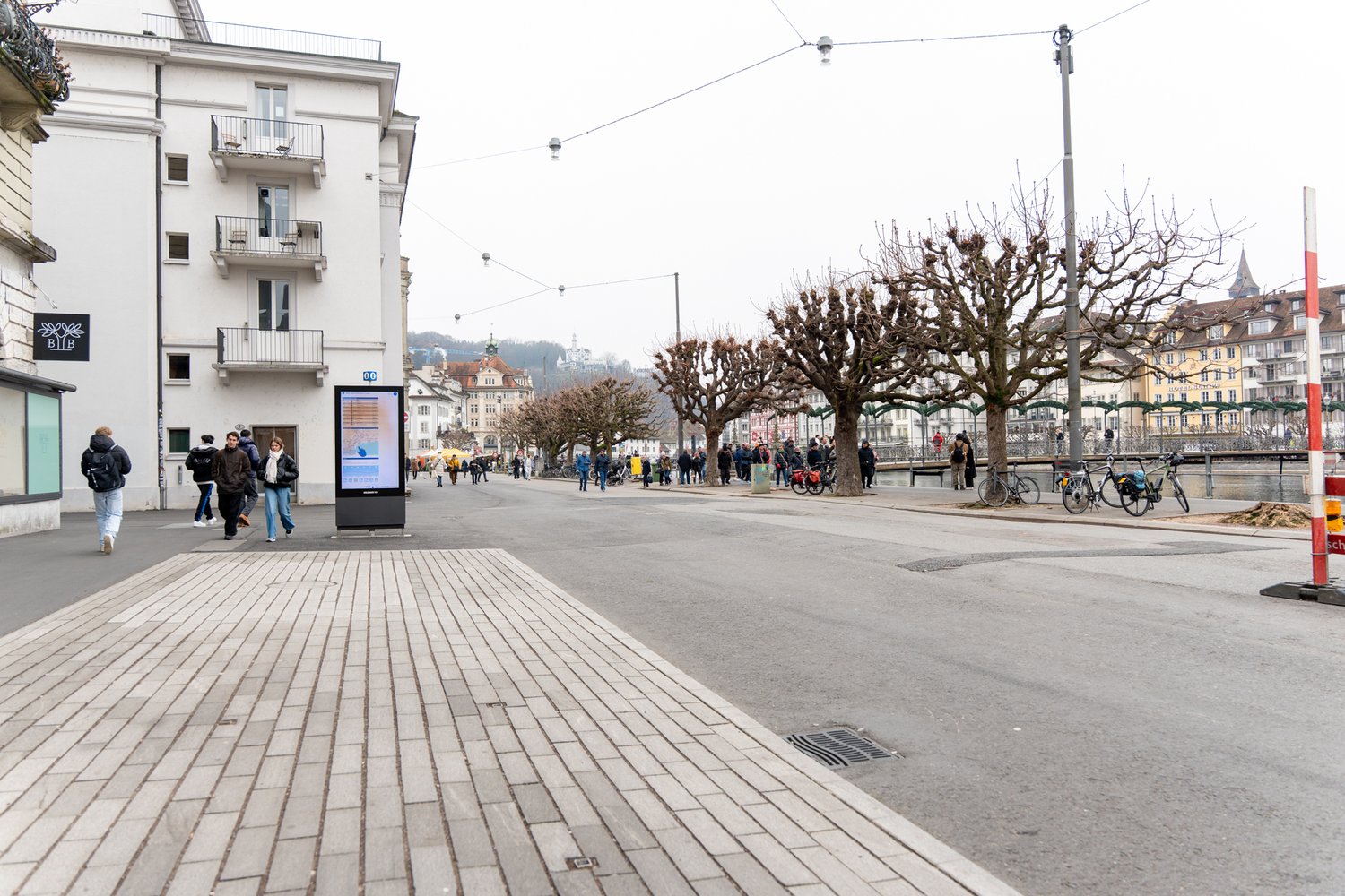 Sanierte Bahnhofstrasse in Luzern