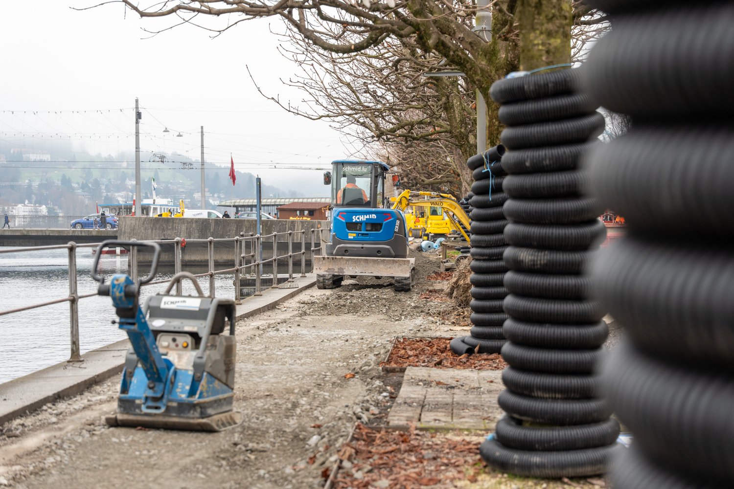 Fussweg an der Bahnhofstrasse in Luzern