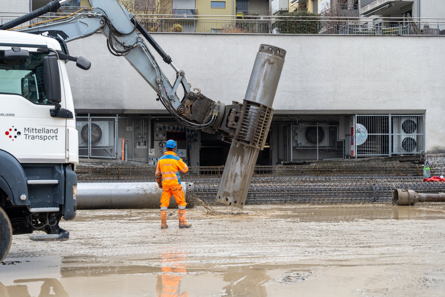 Tiefbauarbeiten in der Bleicherstrasse in Luzern