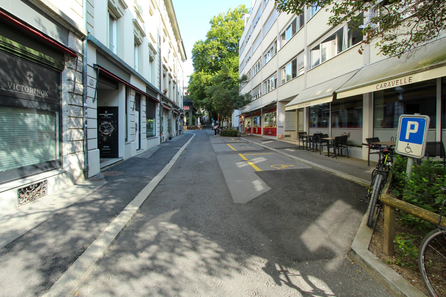 Denkmalstrasse in Luzern nach der Sanierung der Werkleitungen