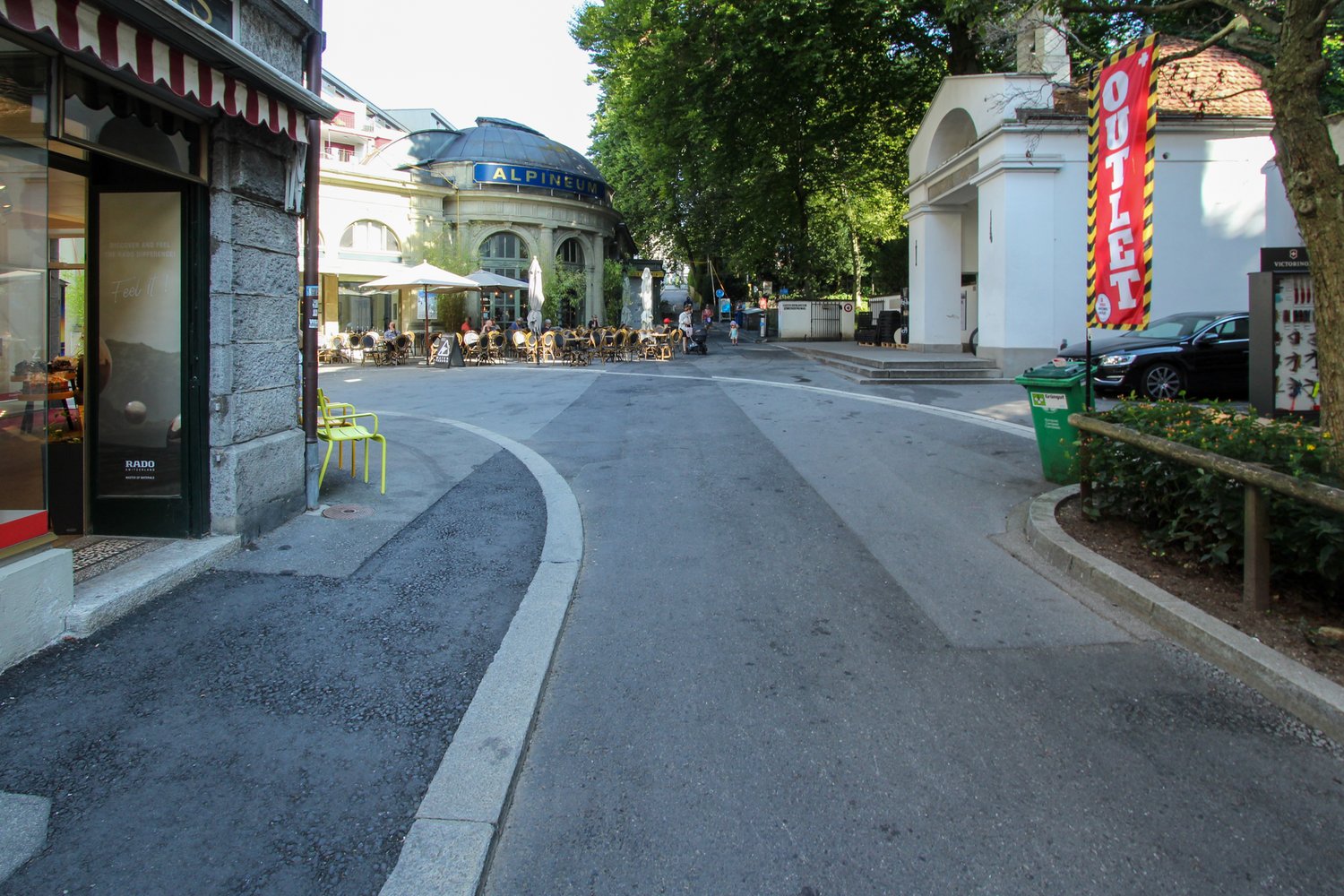 Denkmalstrasse in Luzern nach der Sanierung der Werkleitungen