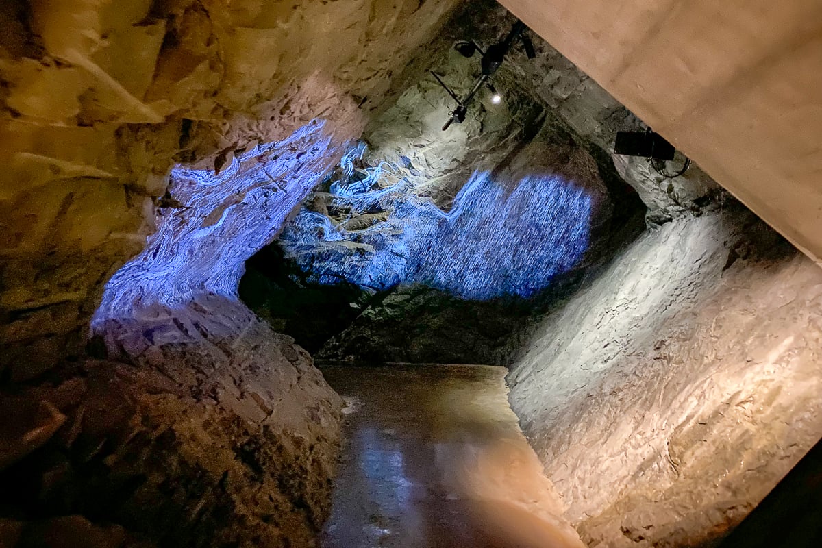 Blick in den Felsenweg im Gletschergarten in Luzern