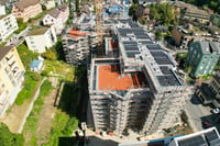 Drohnenaufnahmen der Überbauung Obere Bernstrasse in Luzern/Littau